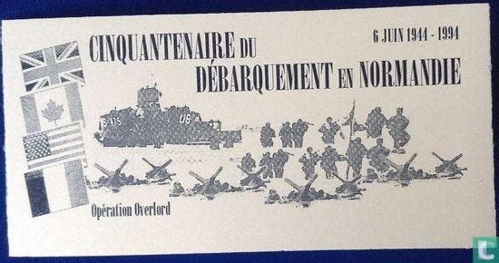 Frankrijk - 50 jaar D-DAY 1944-1994 Landing Normandië - 199, Postzegels en Munten, Postzegels | Europa | Frankrijk, Gestempeld