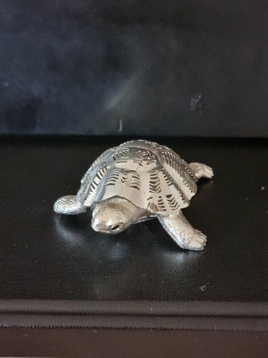 Christofle - Beeldje - TORTUE - Verzilverd, Antiquités & Art, Antiquités | Meubles | Tables