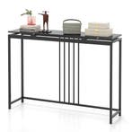 2dekans | Coast Consoletafel Kunstmarmer Zwart – 120 x 30 x, Ophalen of Verzenden, Nieuw