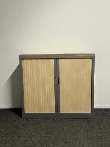Robberechts roldeurkast - 105x120x43 - Zilvergrijs - Licht B, Werkplek, Ophalen of Verzenden, Gebruikt, Kast