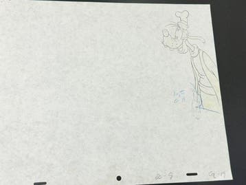 Walt Disney - Originele animatietekening van Goofy - The