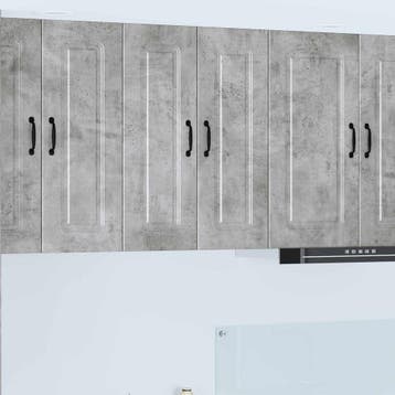vidaXL Vaatwasserpaneel Kalmar Beton Grijs 60 x 31 x 80 cm, Verzenden
