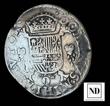 Spaanse Nederlanden. Felipe II. 1/2 Écu 1563? - Antwerpen