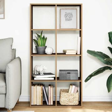 vidaXL Kamerscherm / boekenkast 69,5x29x137,5 cm hout, Verzenden, Nieuw