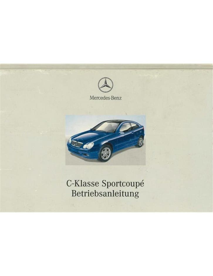 2001 MERCEDES BENZ C KLASSE SPORTCOUPE HARDCOVER, Auto diversen, Handleidingen en Instructieboekjes