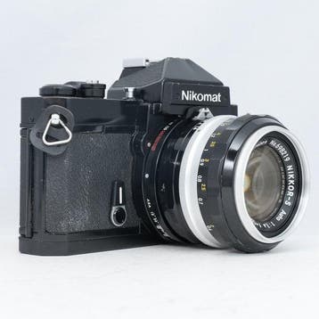 Nikon Nikomat FT2 Black + Nikkor-S Auto 50mm F1.4 Analoge, Audio, Tv en Foto, Nieuw