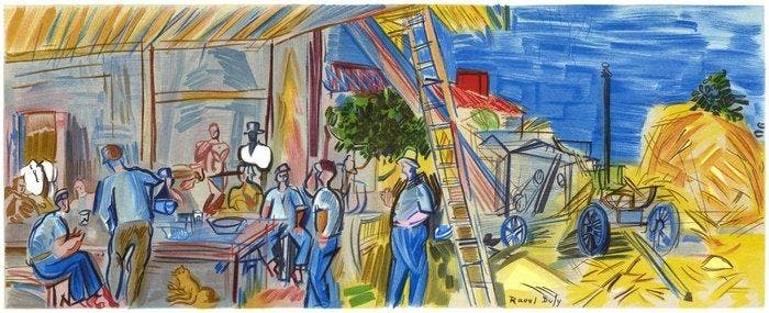 Raoul Dufy (1877-1953) - Les blés, Antiek en Kunst, Antiek | Overige Antiek