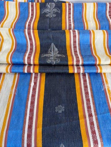 Franse stof  Fleur-de-Lis , - Textiel - 228 cm - 140 cm