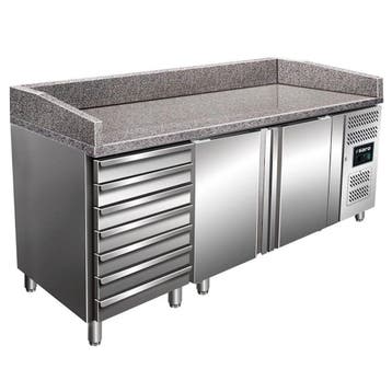 Pizzawerkbank | 428L | 2 Deuren + 7 Deegladen (EN600x400) |, Verzenden, Nieuw in verpakking