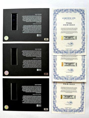 Disney Animation – Rare Set of 3 Mounted 35mm Film Cells –