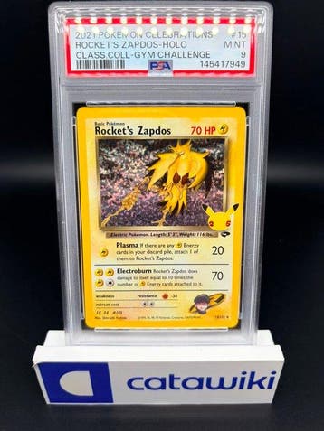 Pokémon - 1 Graded card - Rockets Zapdos Holo 15/132 PSA 9