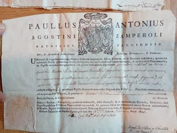 Relique (5) - papier filigrané - 1800-1850 - Lot de 5