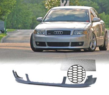 SPOILER LAME FRONTAL AUDI A4 S-LINE 00-04 + GRILLE UNIVERSEL, Verzenden, Nieuw