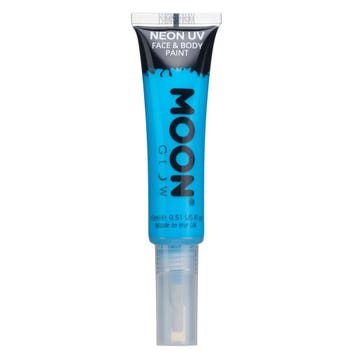 Moon Glow Neon UV Face Paint with Brush Applicator Intense B, Verzenden