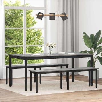 vidaXL Eettafels 180 x 90 x 75 cm Bewerkt hout Rechthoekig, Verzenden, Nieuw