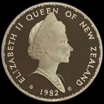 Nieuw-Zeeland. 1 Dollar 1982 (Zonder minimumprijs)