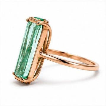 Zonder minimumprijs - Ring - 14 karaat Roségoud, 1,90 gram, Nieuw