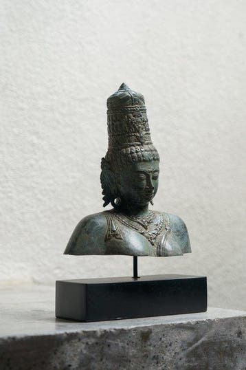 sculptuur, NO RESERVE PRICE - Parvati Statue on Stand -