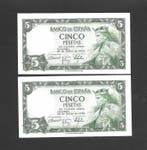 Spanje. - 7 banknotes - Various Dates (Zonder minimumprijs), Postzegels en Munten