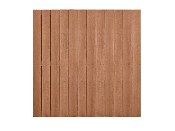 Veiling - 5x Plankenscherm hardhout design 180x180cm, Tuin en Terras, Schuttingen