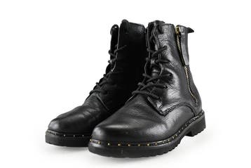 Omoda Veterboots Meisjes in maat 32 Zwart, Kinderen en Baby's, Verzenden, Jongen of Meisje, Schoenen, Nieuw