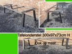 NIEUW stalen tafelonderstel 3 m lang - tuintafel - eettafel, Tuin en Terras, Ophalen, Nieuw, Rechthoekig, Metaal