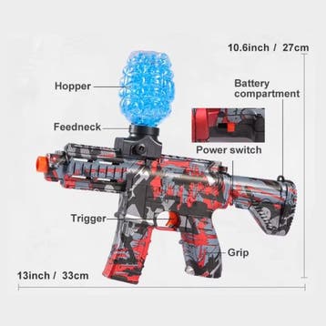 Gel Ball Blaster - M416 Model Speelgoed Soft Shell Foam, Verzenden