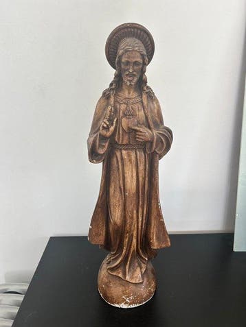 Beeld, Heilig hart van jezus - 62 cm - Gips