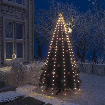 vidaXL Kerstboomverlichting met 250 LEDs net 250 cm, Verzenden