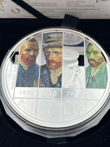 Pays-Bas. 1 Kilo Herdenkingsmunt 2020 130 jaar Vincent van
