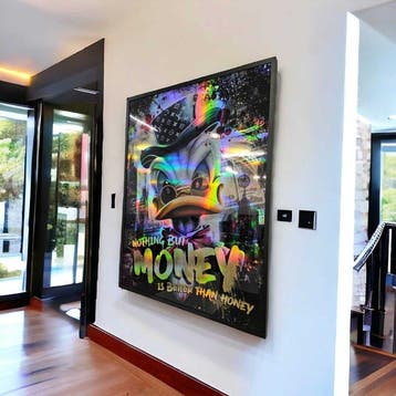 Patryk Konrad & Schevsky - McDuck holographic pop art wall, Antiek en Kunst