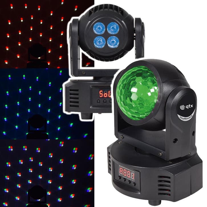 QTX TinyMover2  2-in-1 40W LED-mini Movinghead, Musique & Instruments, Lumières & Lasers