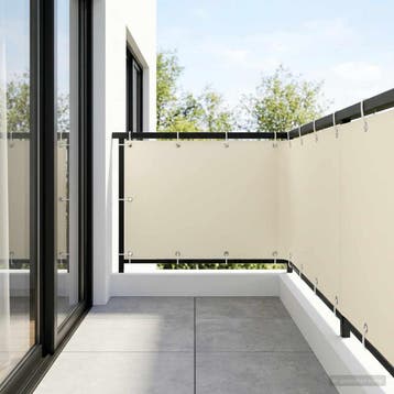 vidaXL Balkonscherm 1,2 x 15 m Stof met PU-coating, Verzenden