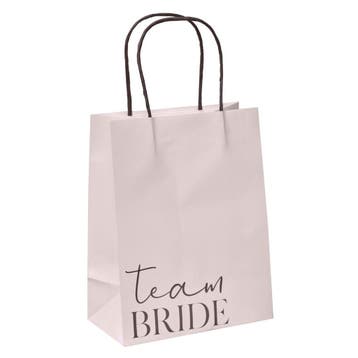 Bruiloft Uitdeeltasjes Team Bride 16cm 5st, Verzenden, Nieuw