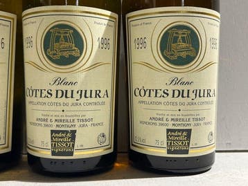 1996 x 4 Domaine André et Mireille Tissot Arbois balnc & x 2