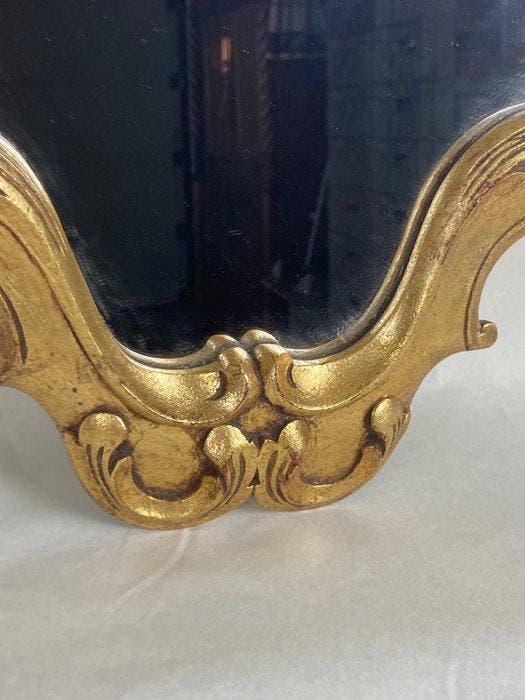 Miroir - Verre, Bois, Composite - miroir baroque, Antiquités & Art, Curiosités & Brocante