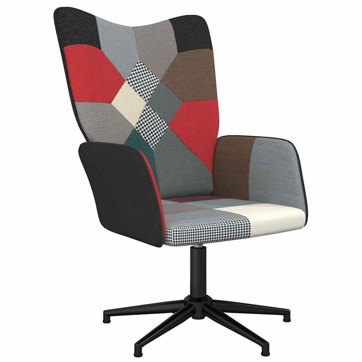 vidaXL Relaxstoel patchwork stof, Maison & Meubles, Fauteuils, Envoi