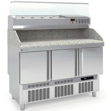 Pizzawerkbank + Opzetkoelvitrine | 700 RANGE | 264L | 3, Verzenden