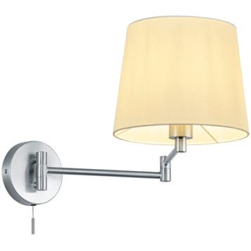 LED Wandlamp Trion Dyon - Mat Nikkel, Aluminium, E27 Fitting, Verzenden, Nieuw