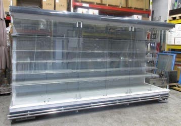 Wandkoeling met 6 deuren, B375 x D109 x H209cm, zonder motor, Nieuw