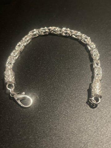 Zonder minimumprijs - Armband Zilver - Zilveren armband, Handtassen en Accessoires, Nieuw