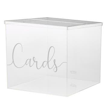 Tafeldecoratie Kaarten Box 25cm, Hobby en Vrije tijd, Feestartikelen, Verzenden, Nieuw