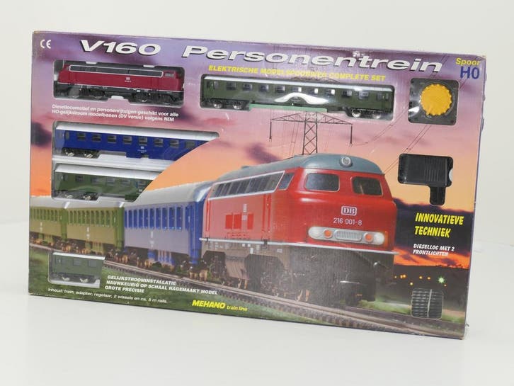 Schaal H0 Mehano T726 startset met de V160 van de DB #5840, Hobby en Vrije tijd, Modeltreinen | H0, Gelijkstroom, Overige typen