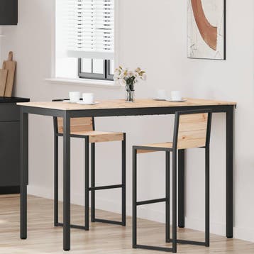 vidaXL Bartafel 150 x 80 x 105 cm Massief grenenhout Naturel, Verzenden