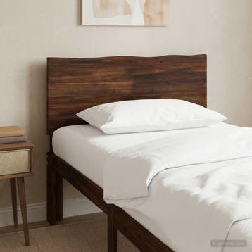 vidaXL Live Edge Hoofdbord ROSTOCK Donkerbruin 90 cm, Maison & Meubles, Verzenden