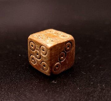 Oud-Romeins Been Dice - 11 mm (Zonder minimumprijs)