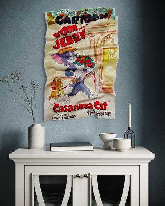 Soyz Bank (1988) - Casanova Tom and Jerry, Antiquités & Art, Art | Objets design