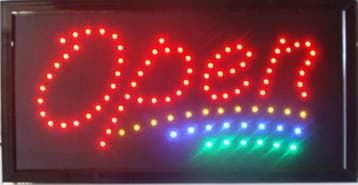 OPEN LED bord lamp verlichting lichtbak reclamebord #C4, Verzenden, Nieuw