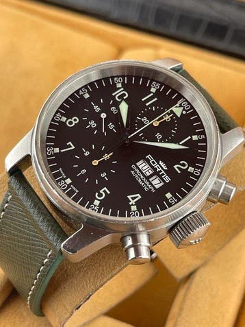 Fortis - Flieger Chronograph - 597.11.141.1 - Homme - 2000, Handtassen en Accessoires, Nieuw