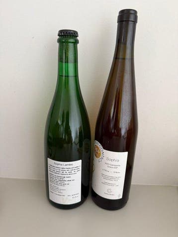 Cantillon - Sophia met bijpassende wijn - 75cl - 2 flessen, Nieuw